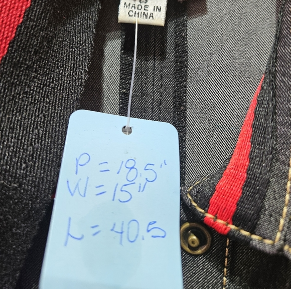 EUC Cache Black Raw Denim Button Front A-line Dress, 8 - Picture 11 of 11